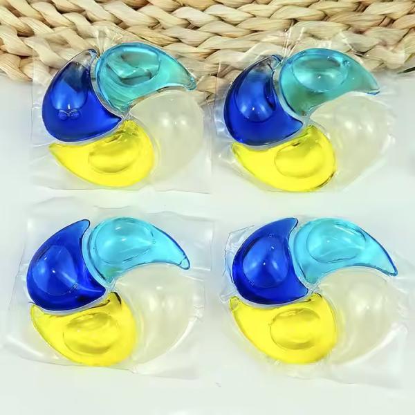 4 In 1 Laundry Pods Bulk Customized Eco Washing Pods Floral Fragrance