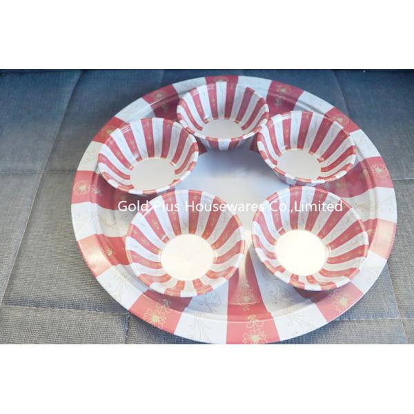 OEM Stainless Steel Round Dinnerware Sets With Lid 5 Serving Sauce Dipping Bowl