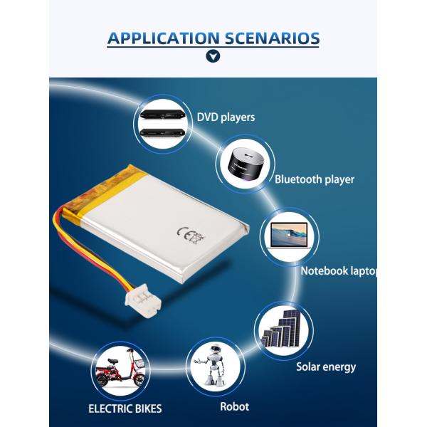 Small 45mAh 3.7V Lithium Polymer Battery with 500 Cycle Life for Earphones and Smart Devices