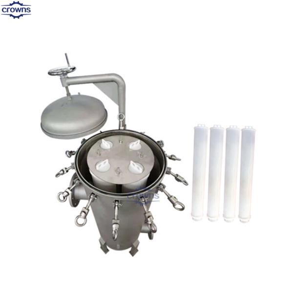 корпус фильтра картриджа из нержавеющей стали с картриджем PP/PE/PTFE/металлическим картриджем 0,1 мкм