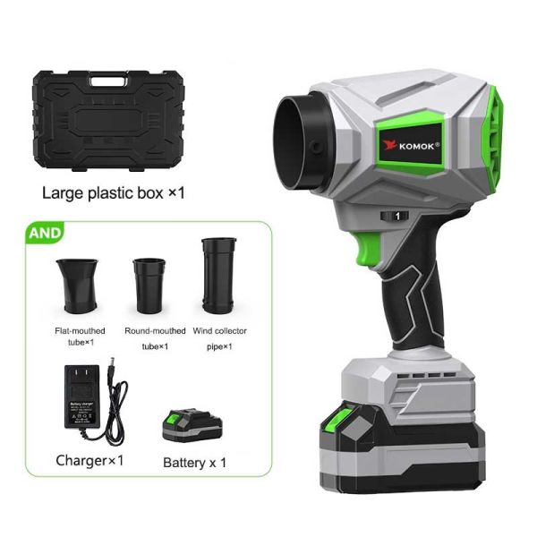 Battery Leaf Blower 21V, 0.8KG Ultra Light Handheld Blower with 6 Variable Speeds (31-53m/s), Brushless Motor Garden Blower for Leaves Dust Snow Car Drying