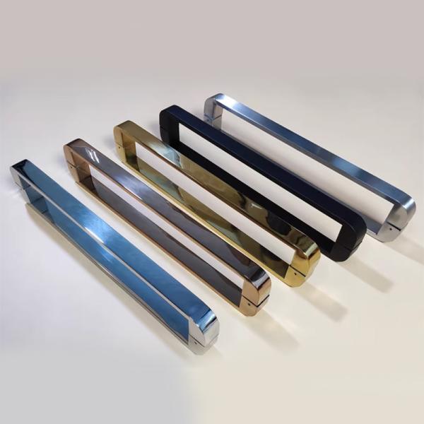 SUS304 Waterproof Shower Glass Door Handle High Security Shower Door Pull Handle