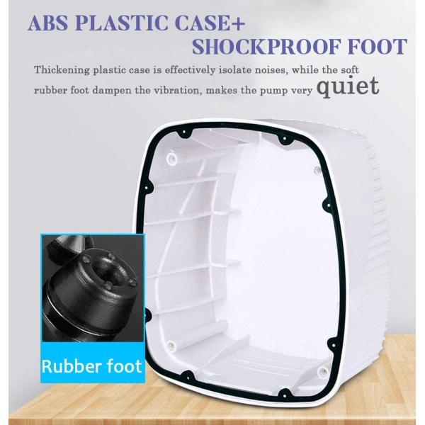 Plastic 255GPH 10W dual Air Pump For Fish Tank