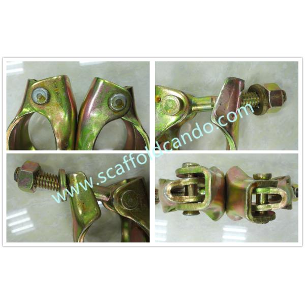 High load-bearing strength pressed galvanized scaffold swivel coupler rotation clamp for OD48mm pipe in scaffoldings
