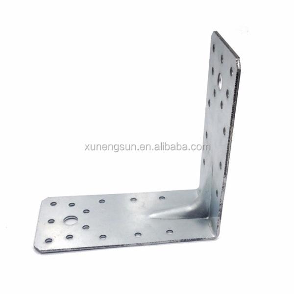 Серебряная односторонняя скобка на заказ Hardware Corner Черный угол Структура скобки