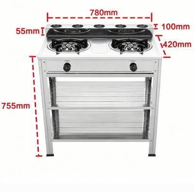 2 Burner Portable Gas Stove Free Standing Indoor ODM/OEM Kitchen Cookers