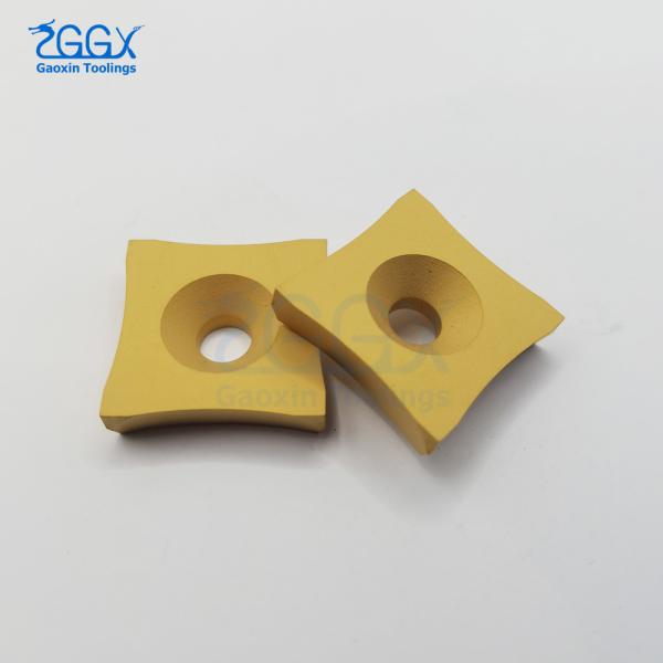 CVD Coating Lathe Cutting Cemented Carbide Inserts Golden Gray
