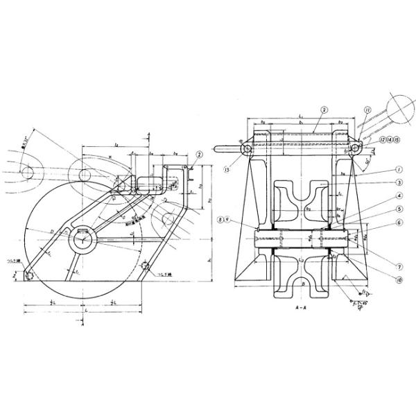 Тип корабль Адвокатуры ролика JIS F2031 стопора якорной цепи цепи причаливая оборудование