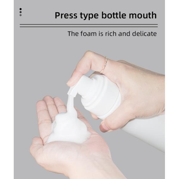 43mm All plastic foamer pump with 200ml and 250ml PE bottle Sustainable green packaging