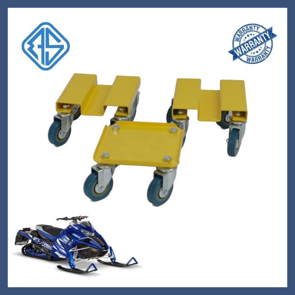 Ski Proof Heavy Duty Snowmobile Moving Cart PVC Snowmobile Ski Dolly Set