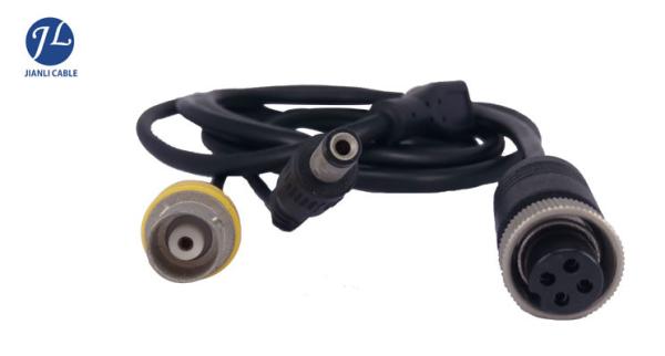 PVC 4 Pin Aviation Power And Video Cable For Vehicle Speed Monitoring System