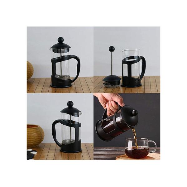 Plastic French Press Coffee Maker With Stainless Steel Filter 600ml/1000ml