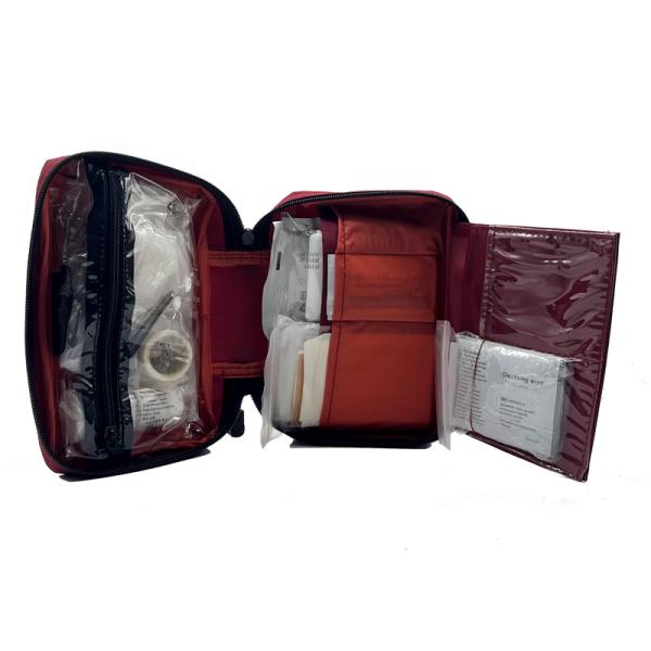 Red Emergency Outdoor First Aid Kit Injuries Emergencies Travel First Aid Kit