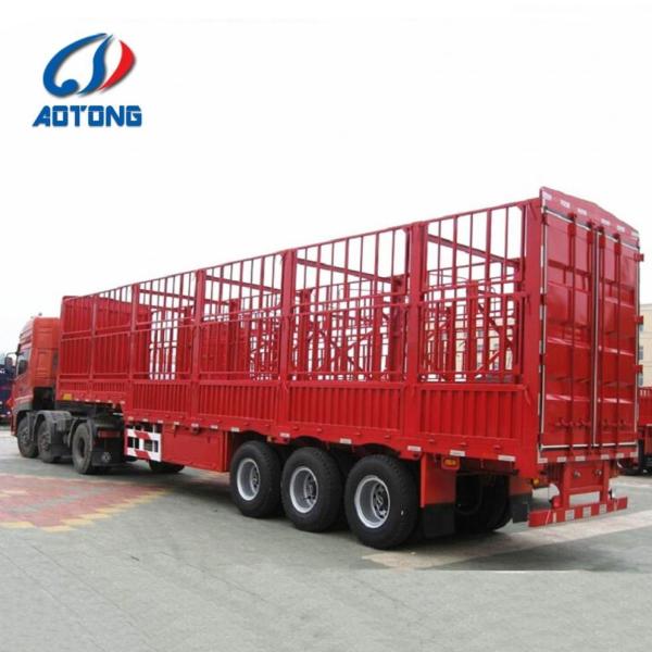 3 Axles Fencing Livestock Horse Carriage Semi Trailer in Liangshan With High Capacity