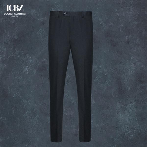 100% de lã calças de homem Negócios Calças de fato preto Slim Casual vestido reto Calças Calças