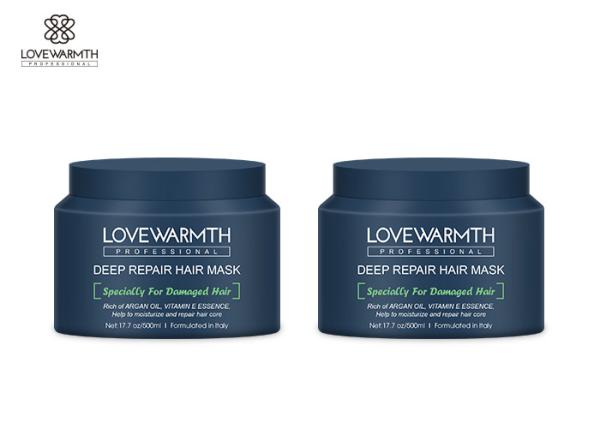 Volume profundo do reparo 500ml da máscara do cabelo de Argan Oil/vitamina E para o cabelo danificado