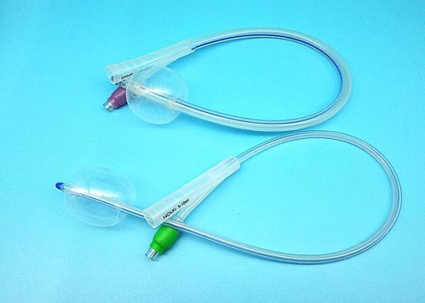 Size 6 - 26 Ch/Fr Silicon Foleys Catheter , Disposable Foley Catheter 400mm Length