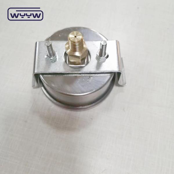 Manômetro de pressão hidráulico industrial de aço inoxidável, com manômetro de pressão de 1500 psi