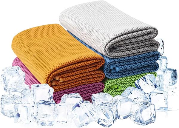 Une serviette de refroidissement en microfibre personnalisée, une serviette de gymnastique, une serviette de sport petite et sèche.