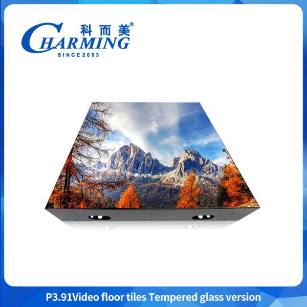 China Stage Equipment Manufacturer GOB Craft Glass Video Stage Led Dance Floor 3840Hz Stand Portable Dance Floors LED Display