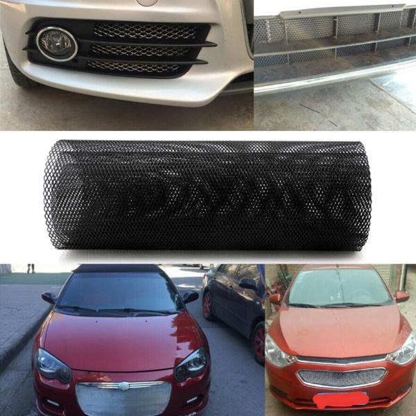 Hot Sale Hexagonal Aluminum Mesh Grill Cover Car Bumper Fender Hood Vent Grille Net Universal Black Wholesale