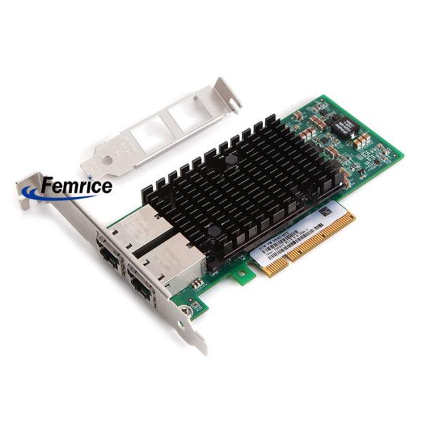 Femrice 100/1000/10000Mbps Dual Port Gigabit Ethernet PCIe x8 Server Adapter Intel X540 RJ45 Slots Network Controller