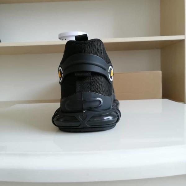 Steel Toe BOA Rotating Button Work Shoes Flying Knit Comfortable Safety Shoes With Kevlar Midsole And PU Sole