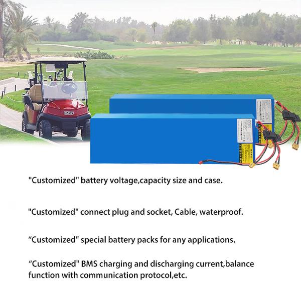 Блок батарей лития тележки для гольфа ЛиФеПО4 60В 72В 30Ах портативный Whosales