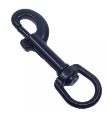 Polished Finish Single Ended Dive Swivel Eye Snap Hook with Buckle Pet Leash Clip