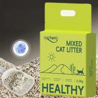 Déodorant organique OEM Tofu et Bentonite mélangés Litter de chat avec multi-odeur