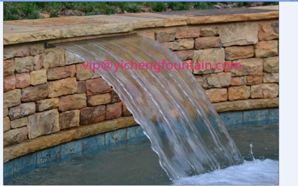 Rectangle Shaped Water Fountain Equipment Waterfall Nozzle With Remote Control