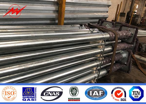 33KV Linha Galvanizada de Transmissão Polar de Potência de Aço Tubular Distribuição Elétrica Octogonal