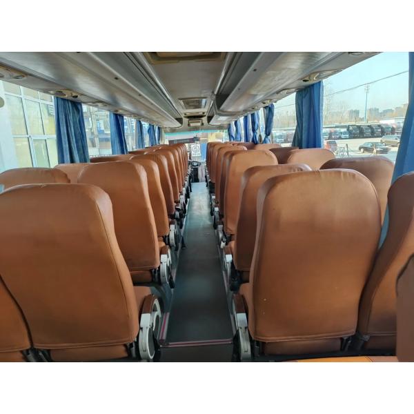 Used Travel Bus Yuchai Engine Double Doors 53 Seats 12 Meters Second Hand Zhongtong Bus LCK6125