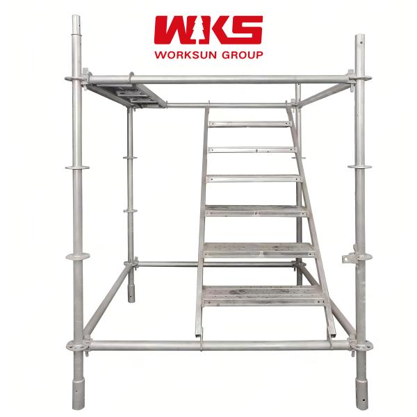 Customized Ring Lock Scaffold Silver Modular Ringlock Scaffolding 300mm Diagonal Brace