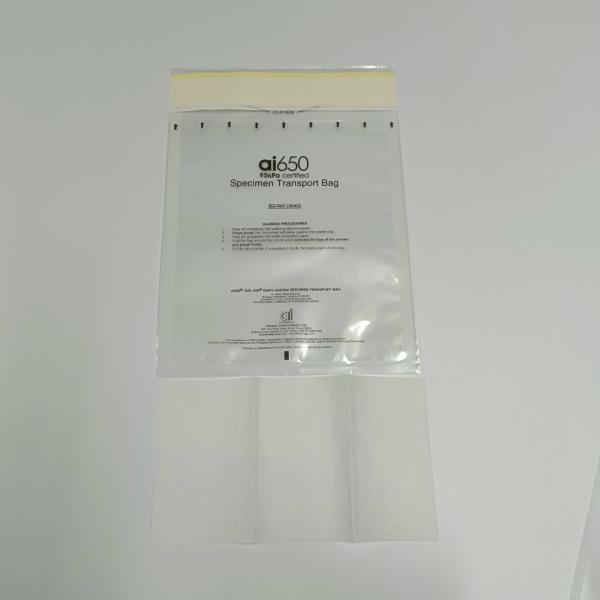 LDPE Plastic Zip Top Seal Biohazard Reclosable Specimen Bags For Healthcare