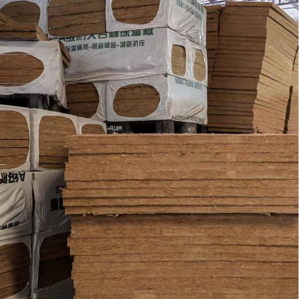 Rock Wool Rigid Insulation Panels with Compressive Strength ≥80 KPa, Sound Absorption 0.75 - 0.95, and Water Absorption 