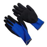 18 Agulha Nylon Lataxe Frosted Luvas Antideslizantes Engrossadas Luvas de Proteção do Trabalho Respiráveis Para Trabalhar