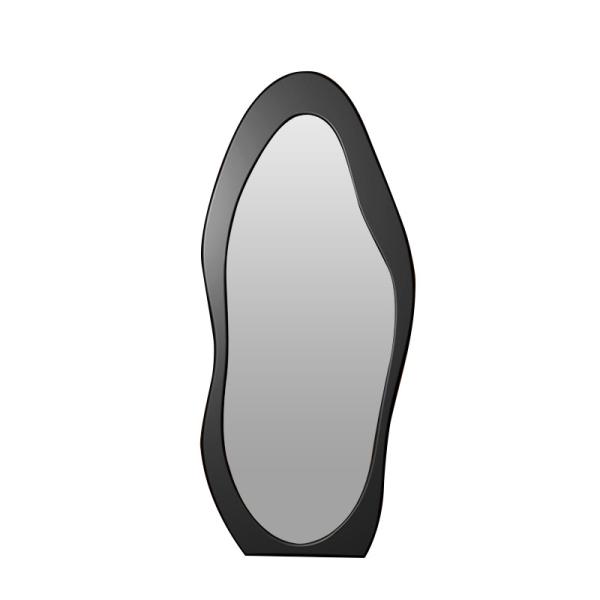 60x160cm Wooden Frame Freestanding Floor Mirror Black White