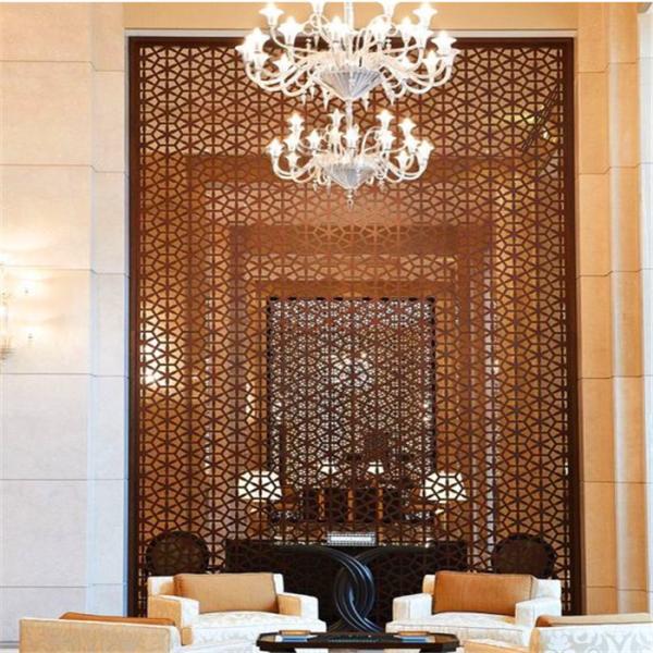 exterior wall partition large metal screen facade panel stainless steel screen