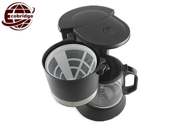Custom Black 1.2L Mini Coffee Machine With Jug 225*180*295mm RoHS ETL Approved
