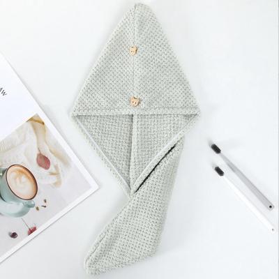 Haute absorption Microfibre sèche-cheveux serviette écologique avec tissu doux