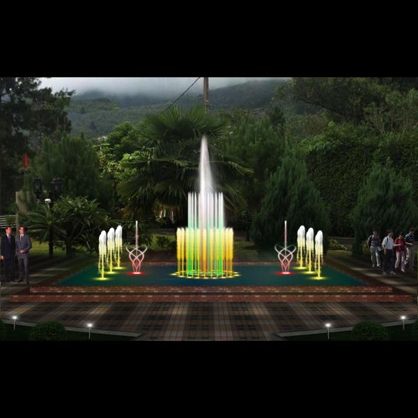 Public Square Angel Musical Fountain Stainless Outdoor