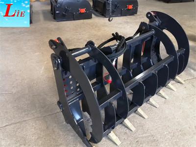 China Root rake attachments for wheel loader root grapple bucket grapple skid steer root rake