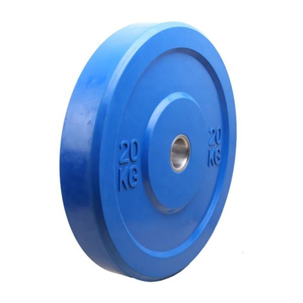 Cross Fitness Black Exercise Free Weight Weightlifting Rubber Bumper Plate