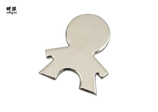 Boy Shape Custom Picture Decorative Fridge Magnets , Stainless Steel Fridge Magnets Funny Design