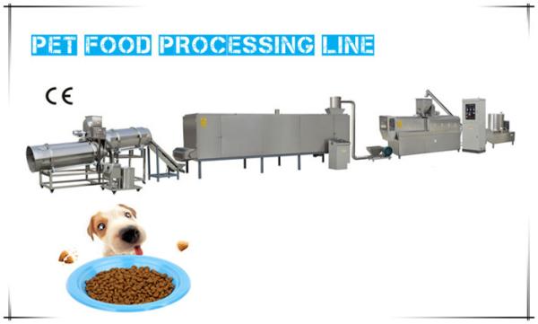 200-300kg / Hr 90kw Pet Food Extruder Machine , Pet Food Processing Machinery