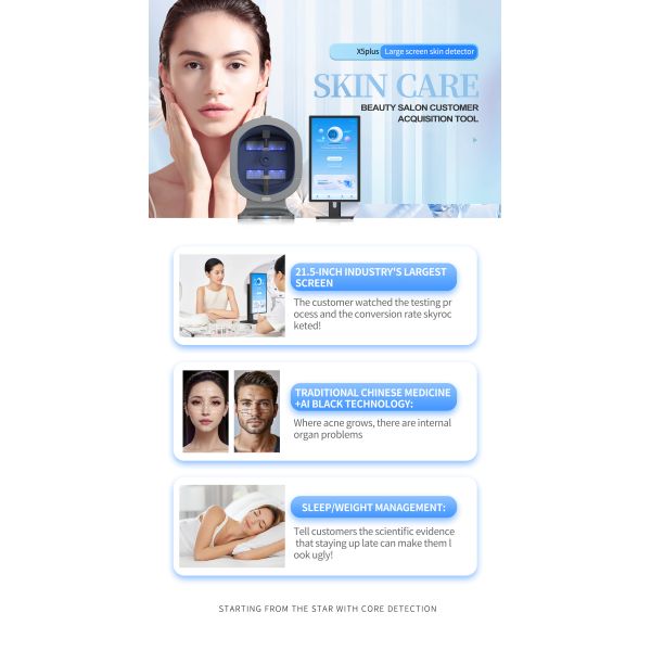 3D X5 Multi-Spectrum AI Magic Mirror Skin Analyzer For Beauty Salon
