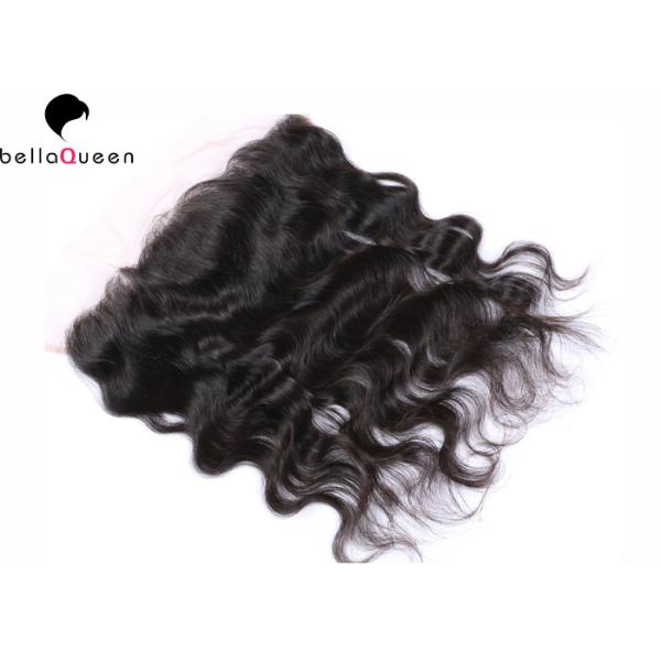 El tejer natural del pelo negro de las pelucas de cordón malasias del cabello humano de la onda del cuerpo del grado 7A