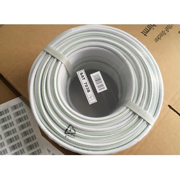 Câble de l'ohm TV du satellite 75 de SAT 501/602/703, câble coaxial de liaison flexible 75 ohms