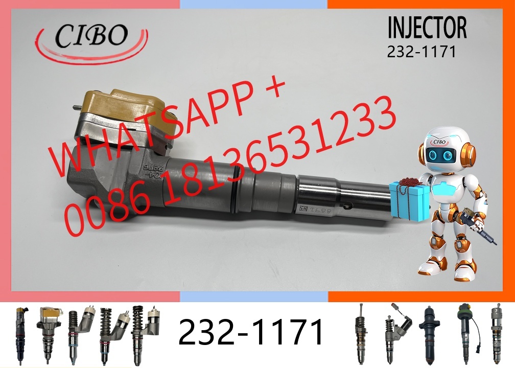 original 232-1171 Diesel Fuel Injector for  3408 3412 Engine Excavator Common Rail Injection Nozzle Assembly Replacement for OEM 2321171 10R-1267 original new injector